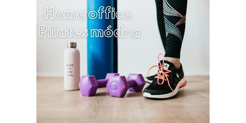 Home office Pilates módra