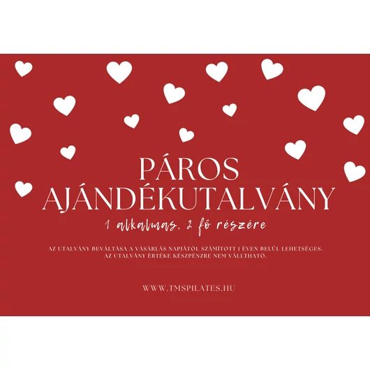 Páros ajándékutalvány csoportos órára